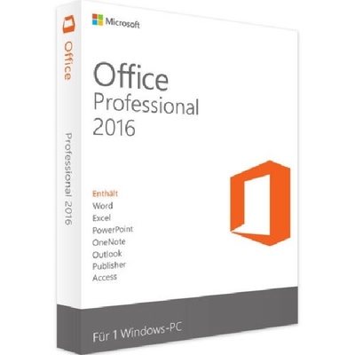 Microsoft Office Professional 2016 Perakende Kutusu