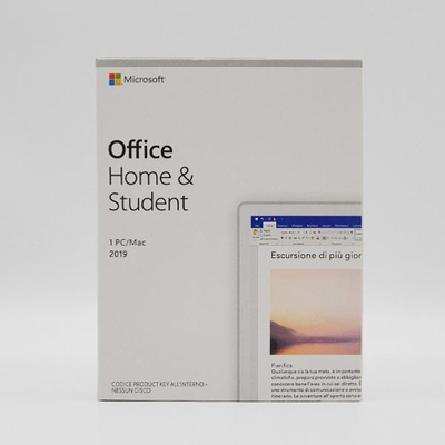 Yüksek Hızlı Sürüm 4.7GB DVD Ortamı Microsoft Office 2019 Ev ve Öğrenci PKC Perakende Kutusu